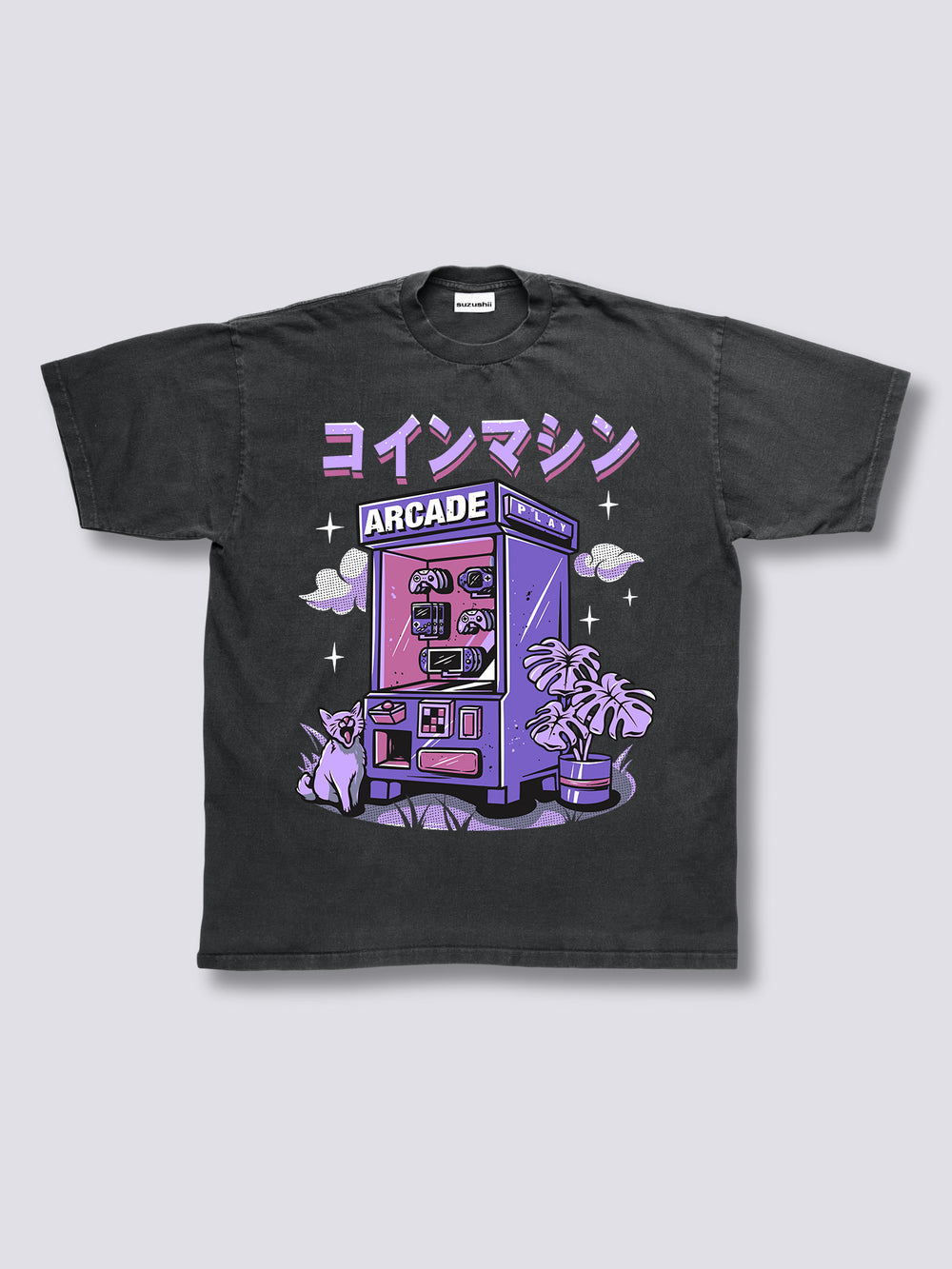 Front Print - Arcade Vintage T-Shirt